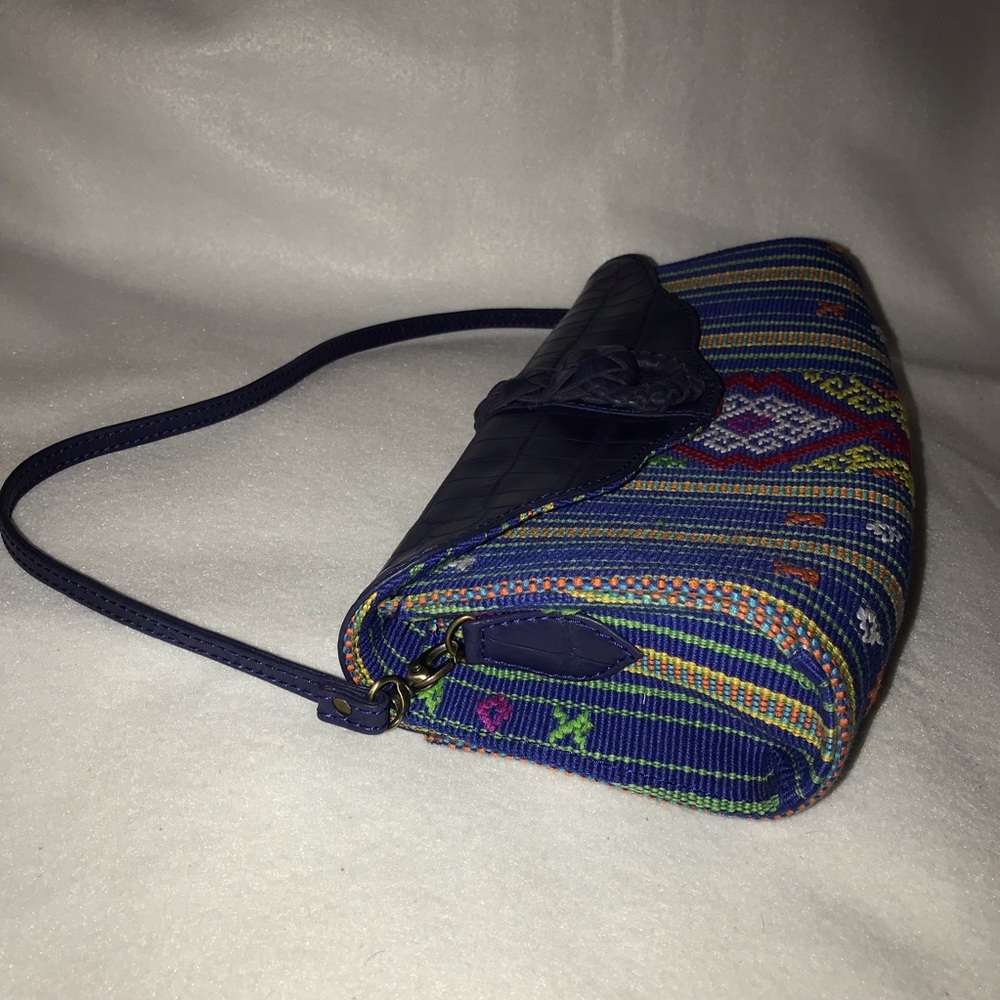 Brand New Genuine Leather Ethnic Clutch Purse - Picture 5 of 5